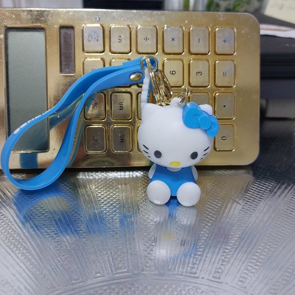 Hello Kitty Keychain Blue Heaven Kawaii Family Cute Family Cool Friends Bag Clip - Picture 5 of 6